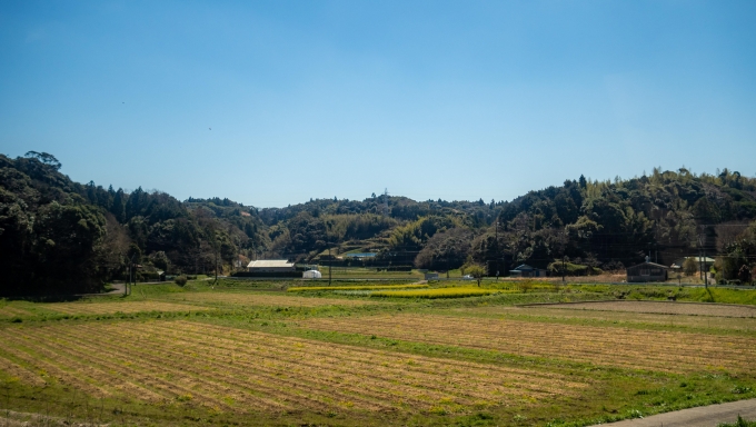 鉄道乗車記録の写真:車窓・風景(4)        「館山を出ると線路は東へカーブし房総半島の先端を横断します」