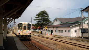長井駅から赤湯駅の乗車記録(乗りつぶし)写真