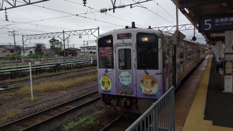 会津若松駅から七日町駅の乗車記録(乗りつぶし)写真