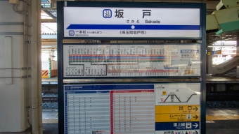 坂戸駅 写真:駅名看板
