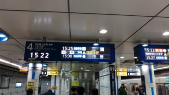 茅場町駅から九段下駅の乗車記録(乗りつぶし)写真