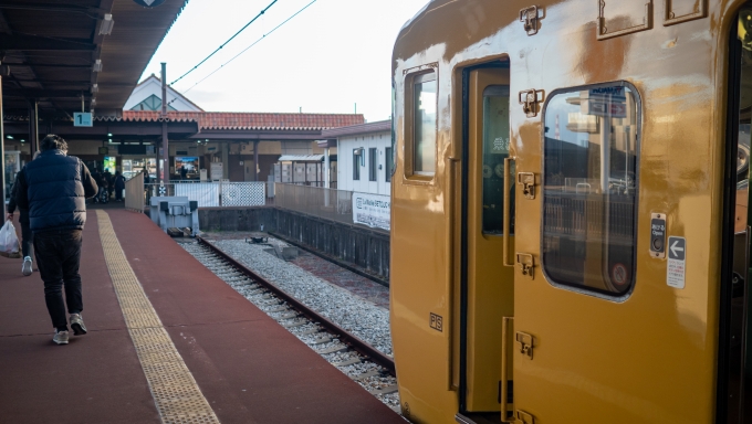 鉄道乗車記録の写真:駅舎・駅施設、様子(6)        「宇野駅に到着。」