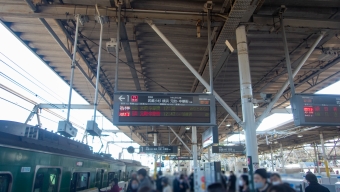 多摩川駅から菊名駅の乗車記録(乗りつぶし)写真