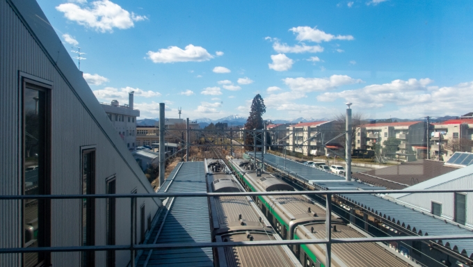 鉄道乗車記録の写真:車窓・風景(2)        「こ線橋からの眺望」