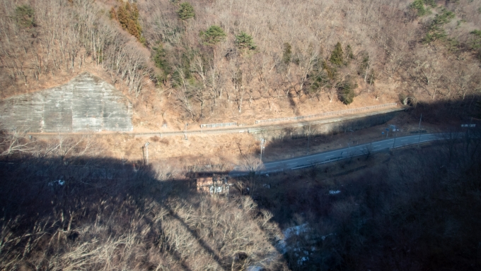 鉄道乗車記録の写真:車窓・風景(7)        「先ほど鉄橋を見上げていた辺りの線路。」