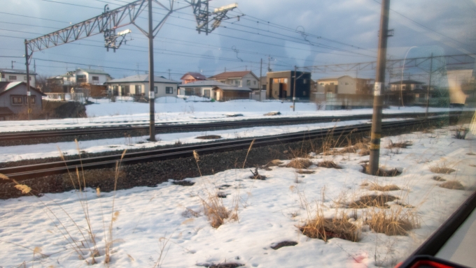 鉄道乗車記録の写真:車窓・風景(20)        「東北本線と合流。そのまま南下して花巻駅へ。」