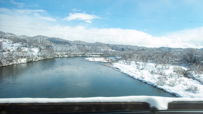 鉄道乗車記録の写真:車窓・風景(12)        「再び北上川」