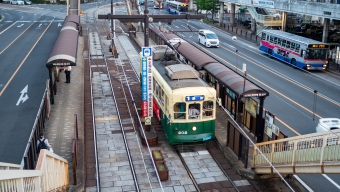 長崎駅前停留場から崇福寺停留場の乗車記録(乗りつぶし)写真
