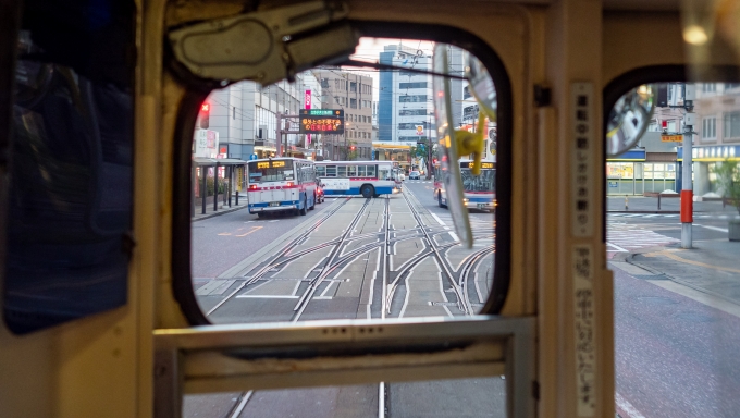 鉄道乗車記録の写真:車窓・風景(11)        「新地中華街の手前で大浦支線と合流」