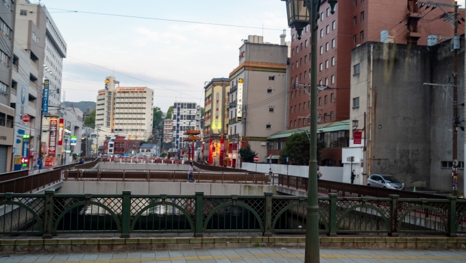 鉄道乗車記録の写真:車窓・風景(12)        「合流してすぐの「おらんだ橋」
右手には中華街の様子が伺えます。」