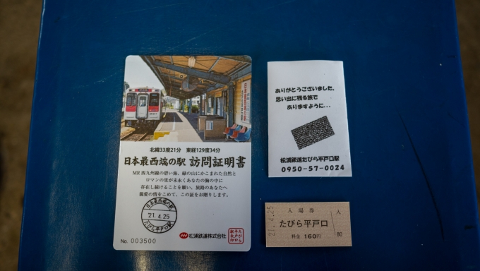 鉄道乗車記録の写真:きっぷ(34)     「入場券と訪問証明書を購入」