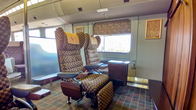 鉄道乗車記録の写真:車内設備、様子(24)     「ＤＸグリーン席はこんな感じの贅沢な仕様になっています」