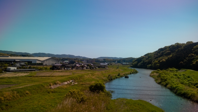 鉄道乗車記録の写真:車窓・風景(35)        「八坂川とはここでお別れ。」