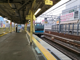 御徒町駅から大井町駅の乗車記録(乗りつぶし)写真