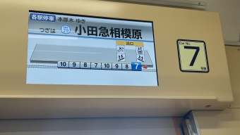 海老名駅から本厚木駅の乗車記録(乗りつぶし)写真