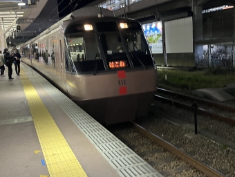 小田原駅→新宿駅の乗車記録(乗りつぶし)写真