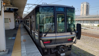 米原駅から尼崎駅の乗車記録(乗りつぶし)写真