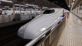 新大阪駅から名古屋駅の乗車記録(乗りつぶし)写真