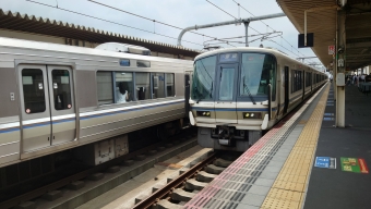 西明石駅から加古川駅の乗車記録(乗りつぶし)写真