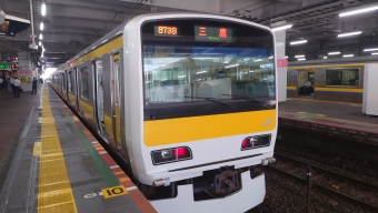 津田沼駅から千葉駅の乗車記録(乗りつぶし)写真
