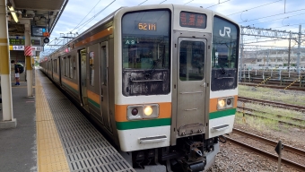 新前橋駅から大前駅の乗車記録(乗りつぶし)写真