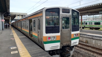 渋川駅から新前橋駅の乗車記録(乗りつぶし)写真
