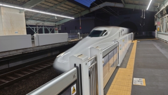 新神戸駅から名古屋駅の乗車記録(乗りつぶし)写真