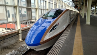 高崎駅から長野駅の乗車記録(乗りつぶし)写真