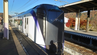 白馬駅から松本駅の乗車記録(乗りつぶし)写真