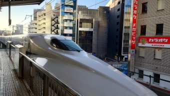 名古屋駅から京都駅の乗車記録(乗りつぶし)写真