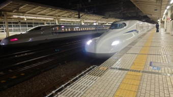 米原駅から名古屋駅の乗車記録(乗りつぶし)写真