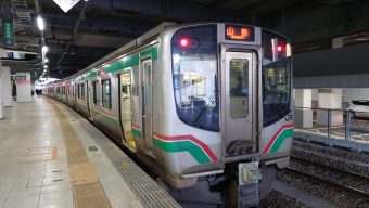 仙台駅から羽前千歳駅の乗車記録(乗りつぶし)写真