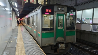 羽前千歳駅から山形駅の乗車記録(乗りつぶし)写真