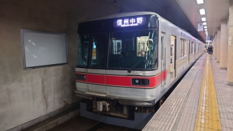 長野駅から小布施駅の乗車記録(乗りつぶし)写真