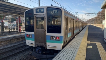 日野春駅から塩尻駅の乗車記録(乗りつぶし)写真