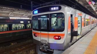 中津川駅から名古屋駅の乗車記録(乗りつぶし)写真