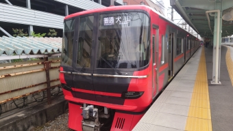 名鉄岐阜駅から犬山駅の乗車記録(乗りつぶし)写真