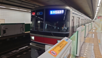 田園調布駅から目黒駅の乗車記録(乗りつぶし)写真