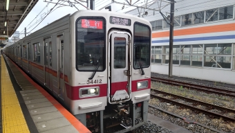 川越市駅から坂戸駅の乗車記録(乗りつぶし)写真