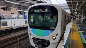 所沢駅から石神井公園駅の乗車記録(乗りつぶし)写真