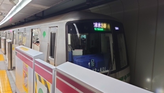 都庁前駅から大門駅の乗車記録(乗りつぶし)写真