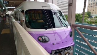 ベイサイド・ステーション駅から東京ディズニーランド・ステーション駅の乗車記録(乗りつぶし)写真