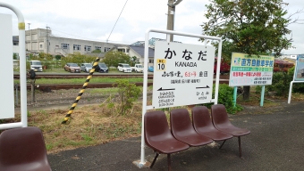 金田駅 写真:駅名看板