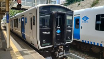 和白駅から香椎駅の乗車記録(乗りつぶし)写真