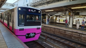 京成千葉駅から京成津田沼駅の乗車記録(乗りつぶし)写真