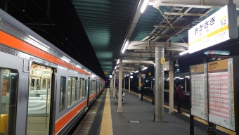 岡崎駅から豊橋駅の乗車記録(乗りつぶし)写真