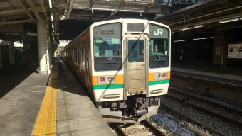 高崎駅から水上駅の乗車記録(乗りつぶし)写真