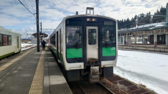 小出駅から会津若松駅の乗車記録(乗りつぶし)写真