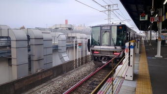 姫路駅から明石駅の乗車記録(乗りつぶし)写真