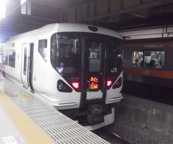 新宿駅から塩尻駅の乗車記録(乗りつぶし)写真